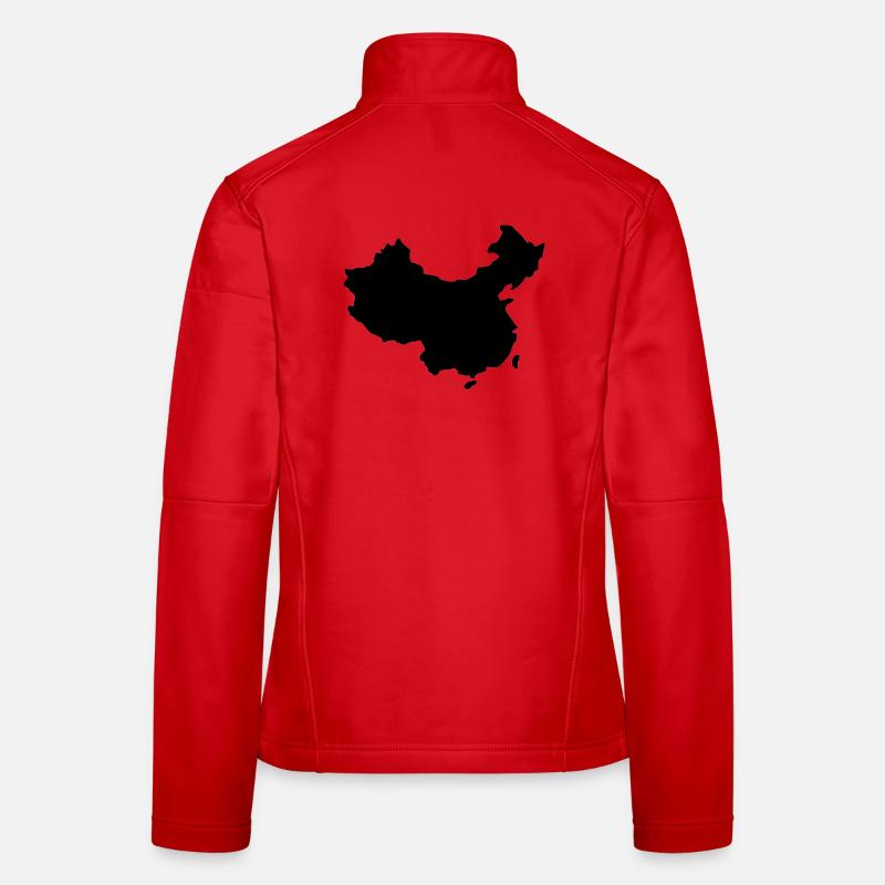 China map Women's Softshell Jacket