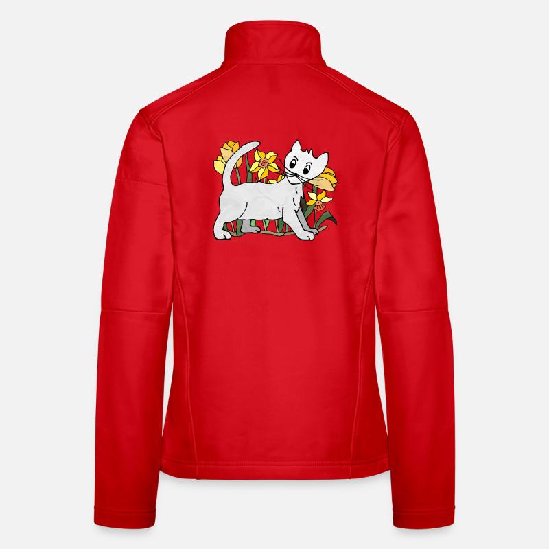 chat Veste en tissu softshell Femme