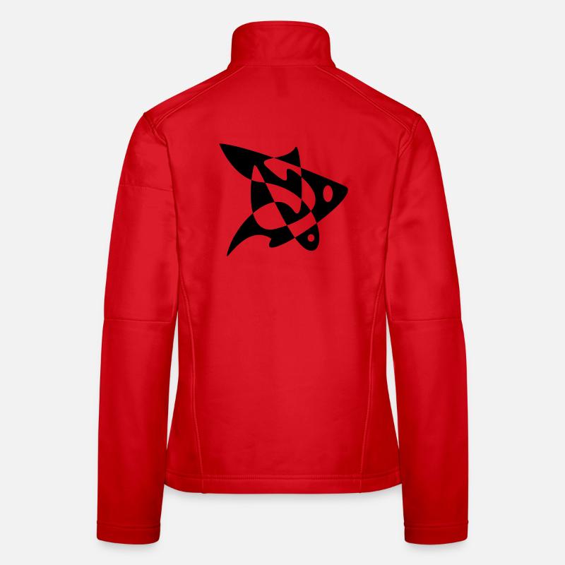 Poisson-Puzzle Veste en tissu softshell Femme