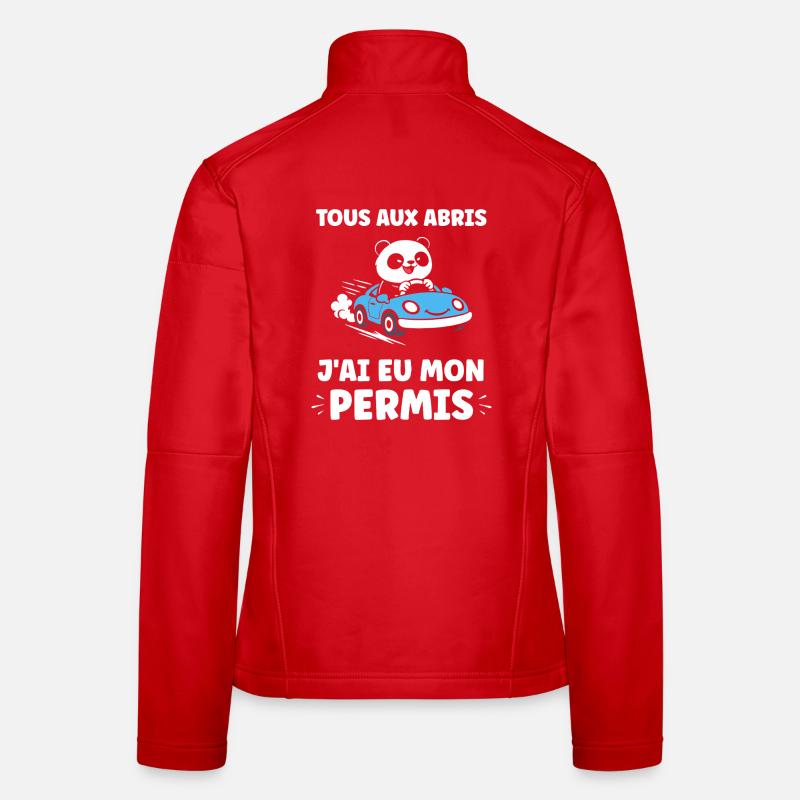Führerschein-Humor Frauen Softshelljacke