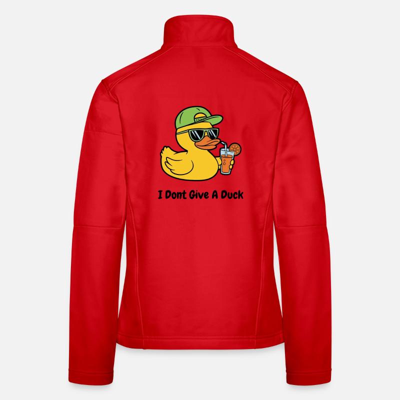 Zero Ducks Given – Cool Duck Funny Shirt - Frauen Softshelljacke - Rot