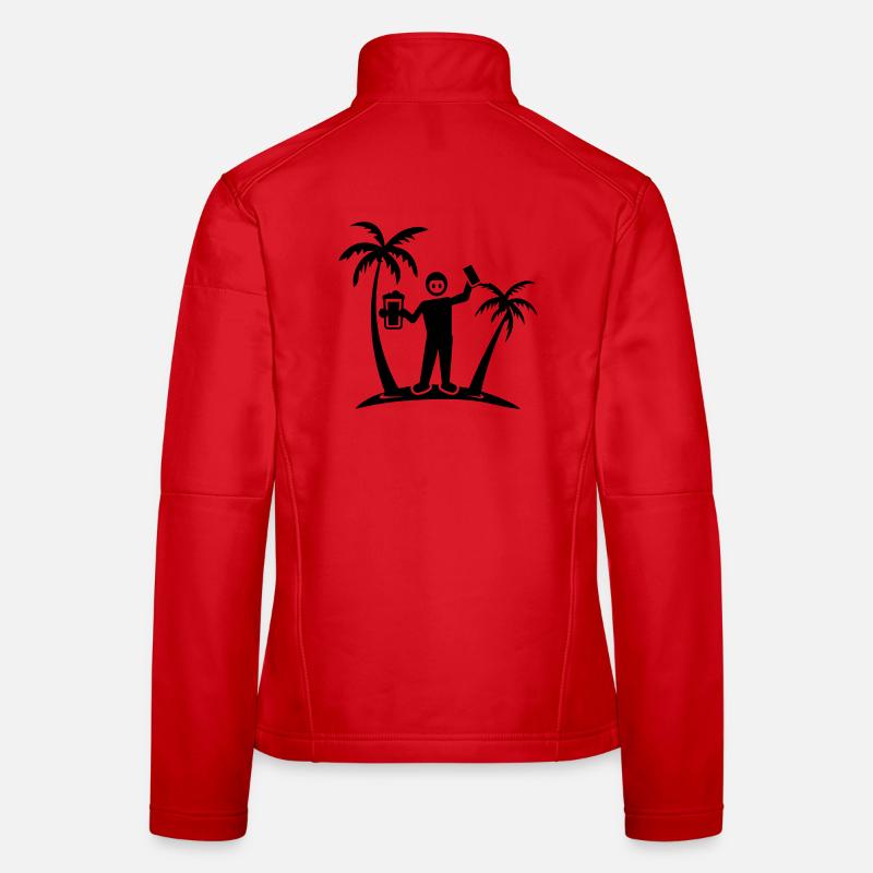 Bière de l’île Party Vacation Veste en tissu softshell Femme