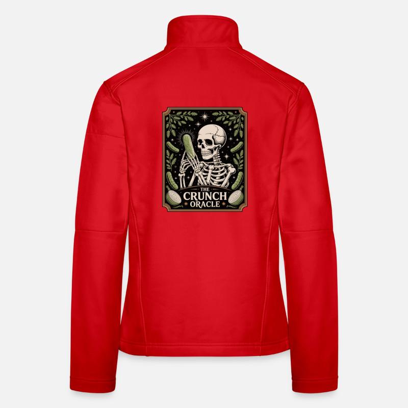 Le croquant squelette d’oracle avec humour concombre Veste en tissu softshell Femme