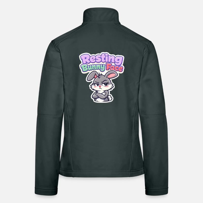 Bunny Bunny Spring Summer Easter Garden Women's Softshell Jacket