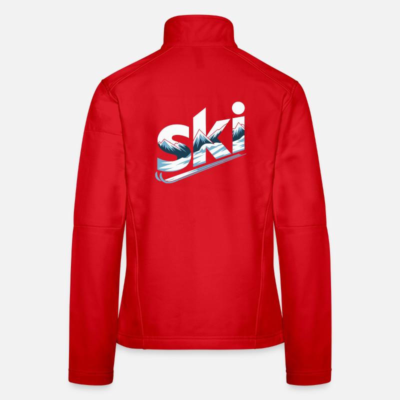 Conception faute de Panorama de la Montagne de Ski Veste en tissu softshell Femme