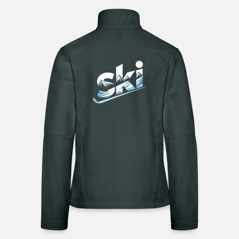 Conception faute de Panorama de la Montagne de Ski Veste en tissu softshell Femme