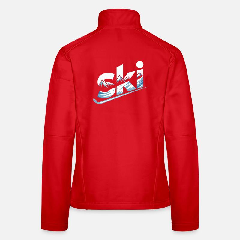 Conception faute de Panorama de la Montagne de Ski Veste en tissu softshell Femme