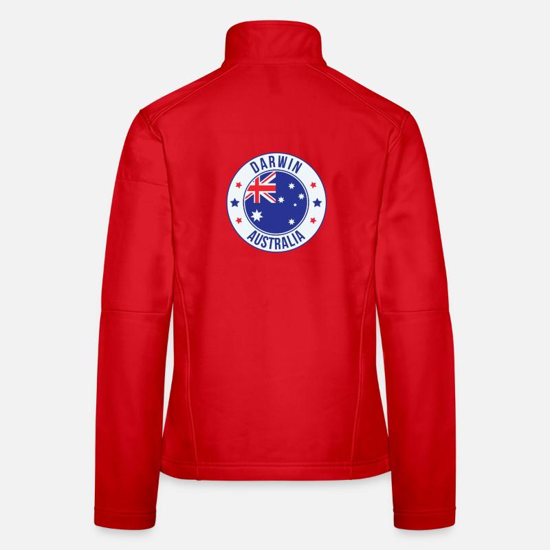 Darwin Australien Emblem-Abzeichen Frauen Softshelljacke