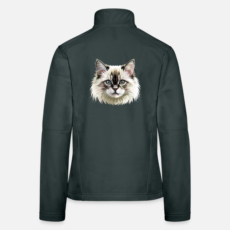 Chat Birman Chat Birman Sacré Chat Birman Mignons Chats Birman Veste en tissu softshell Femme