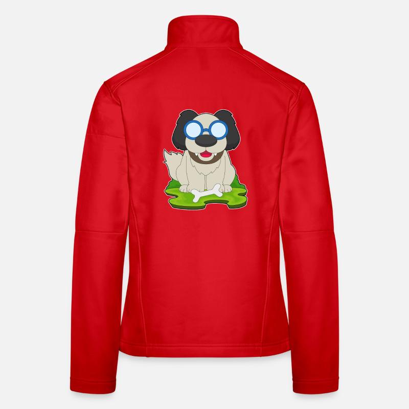 Hund Knochen Frauen Softshelljacke