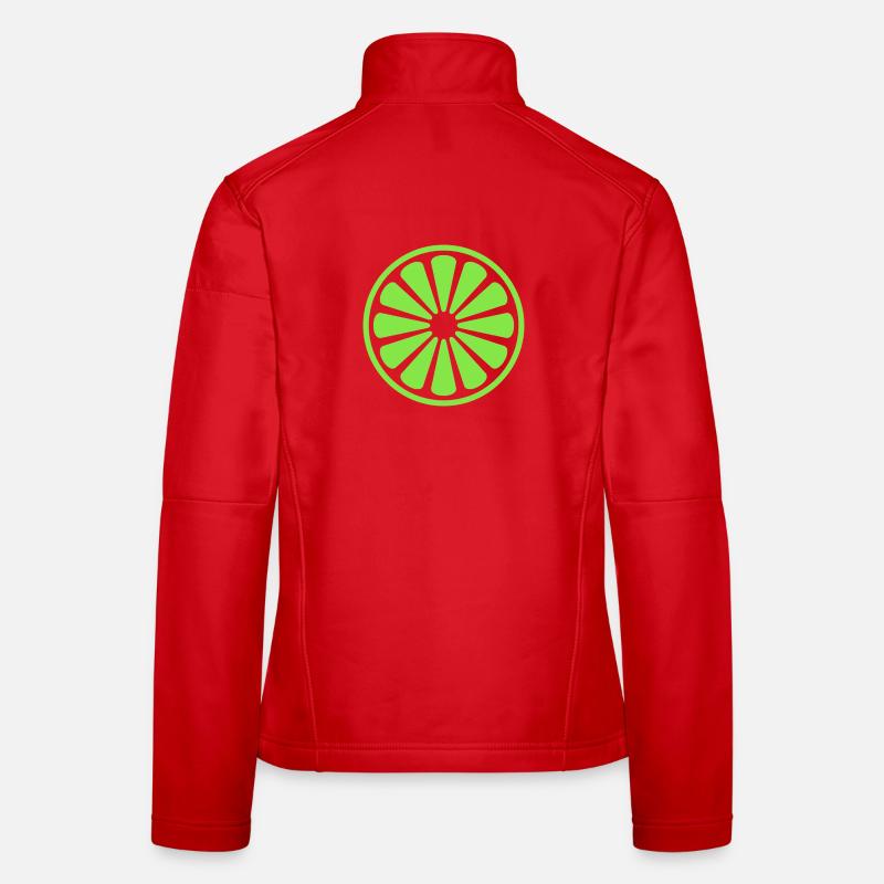 Lime slice Women's Softshell Jacket