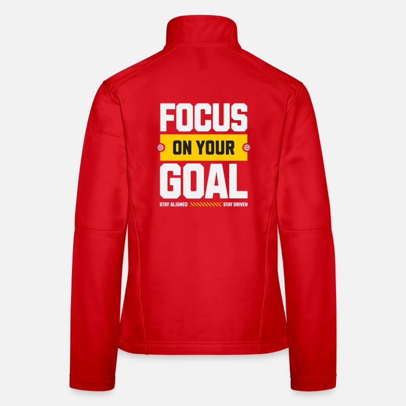 Focus on your goal - Women's Softshell Jacket - red