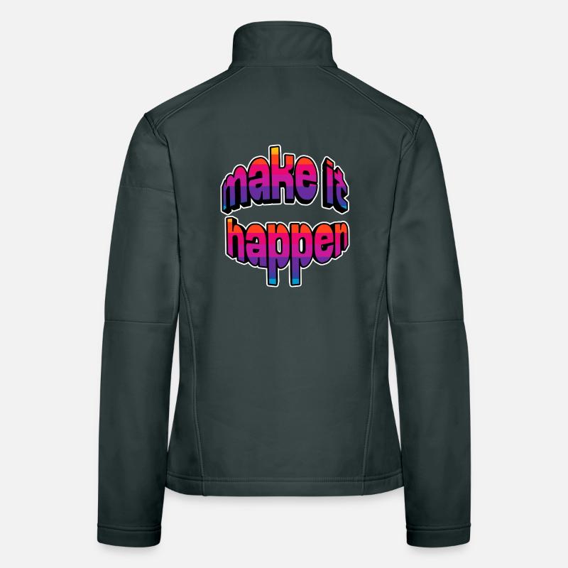 Make It Happen Gradient Frauen Softshelljacke