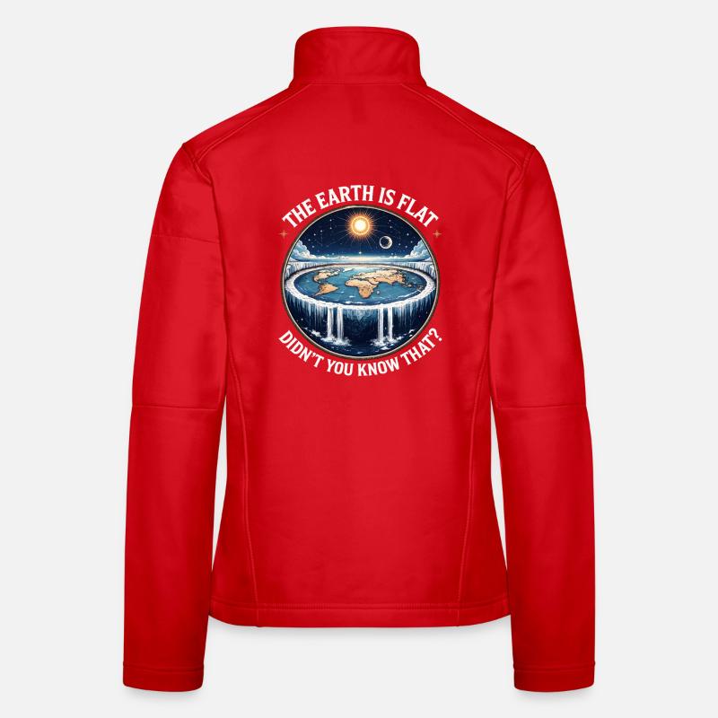 La terre est plate, tu ne le savais pas Veste en tissu softshell Femme