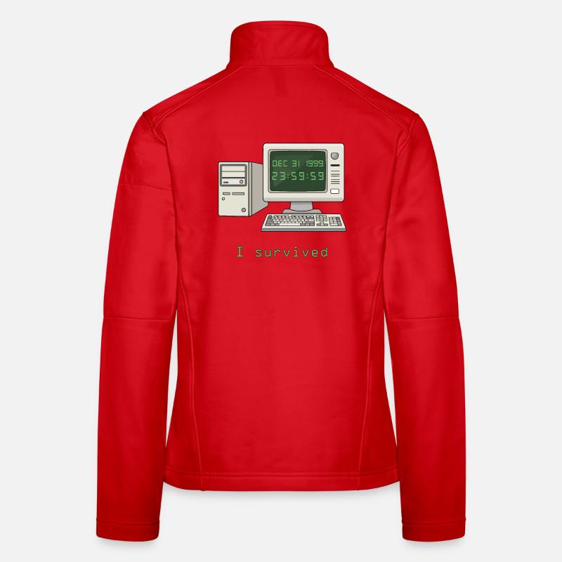 Ich habe Y2K überlebt - Frauen Softshelljacke - Rot