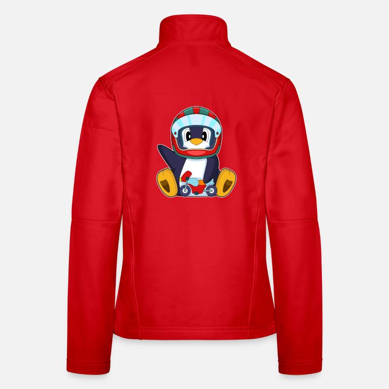 Penguin Motorcycle Veste en tissu softshell Femme