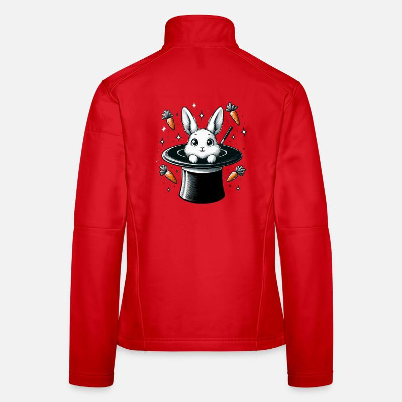 Magic bunny from the magic hat Women's Softshell Jacket