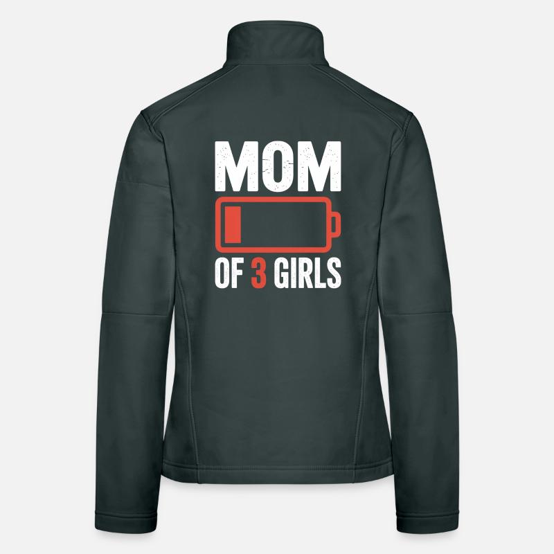 Mutter von 3 Mädchen Batterie-Tee Frauen Softshelljacke