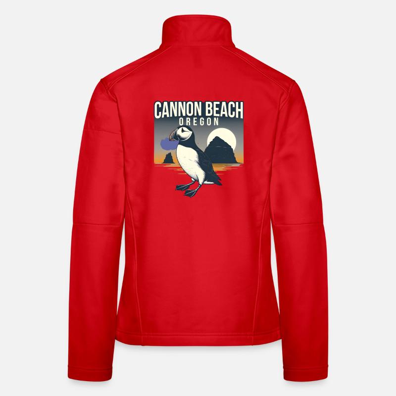 Cannon Beach, Oregon Women's Softshell Jacket
