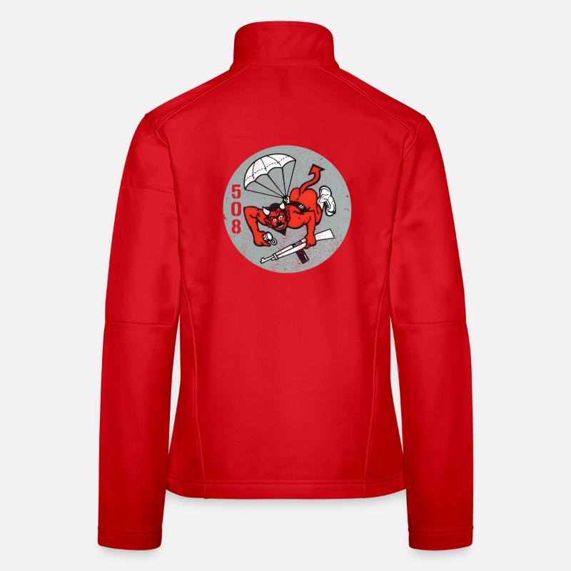 508th Airborne Division "Red Devils" from the Second Women's Softshell Jacket