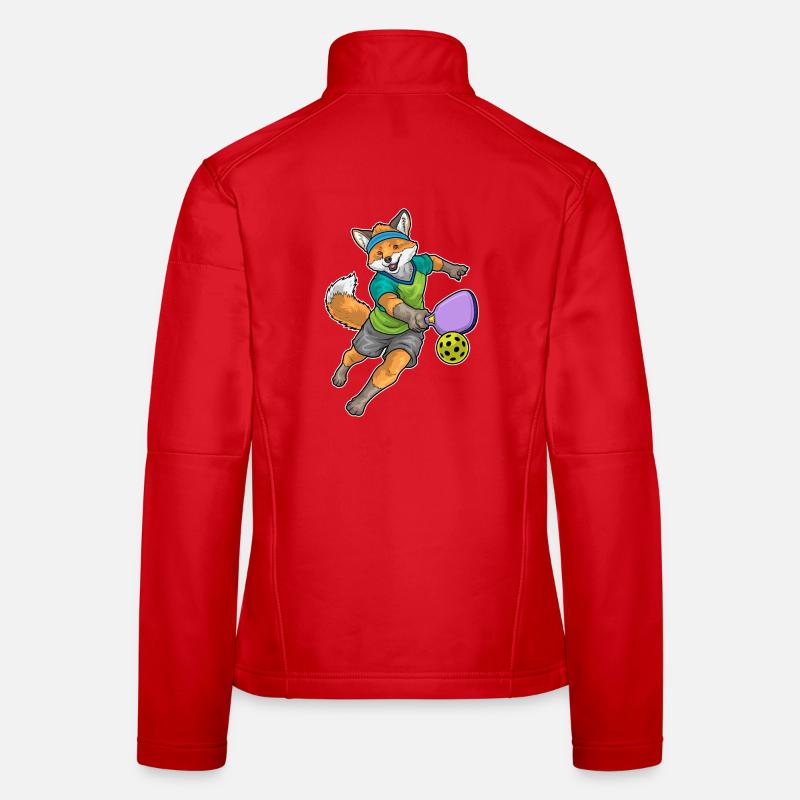 Fox Pickleball - Women's Softshell Jacket - red