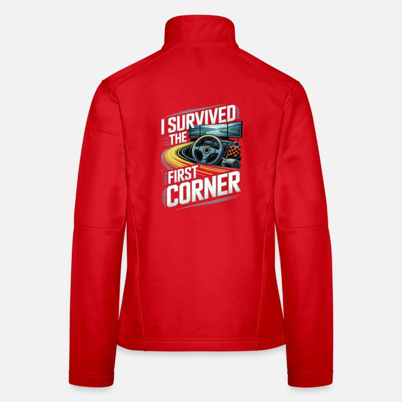 I survived the first turn Women's Softshell Jacket