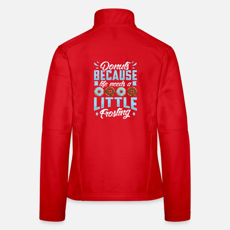 Restauration rapide en donuts Veste en tissu softshell Femme