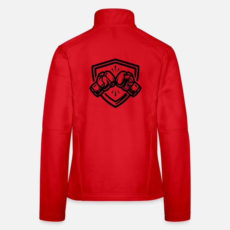 Boxhandschuhe Wappen Frauen Softshelljacke