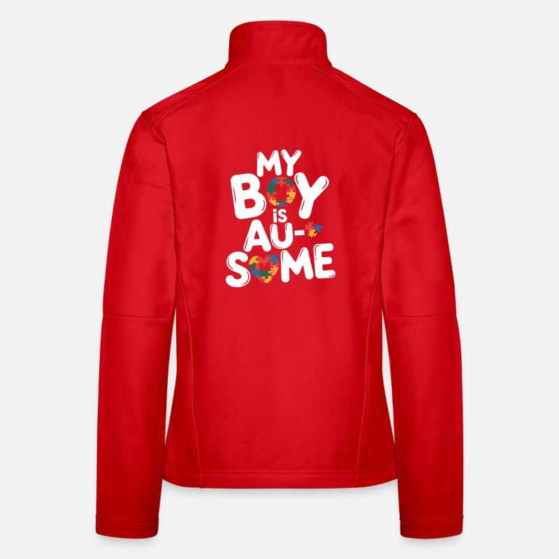 My boy has autism Women's Softshell Jacket