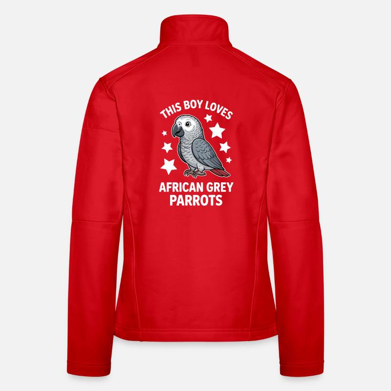 Graupapagei Sprüche Lustiges Graupapagei Geschenk  Frauen Softshelljacke