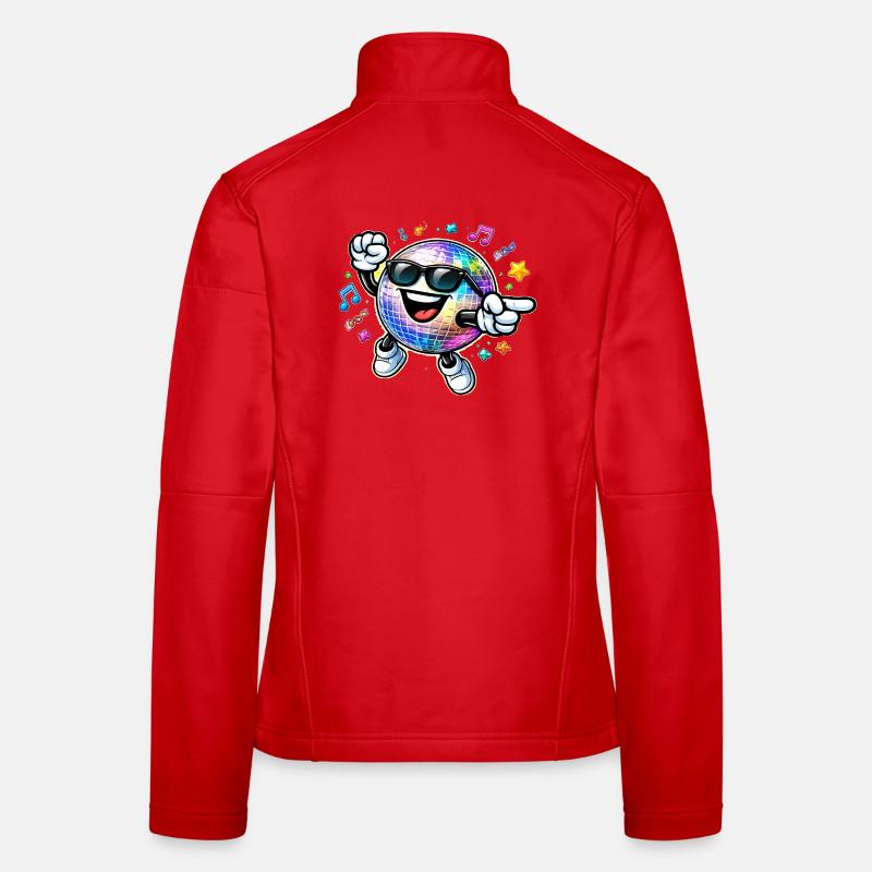 Rainbow Disco Ball Dance Party Women's Softshell Jacket