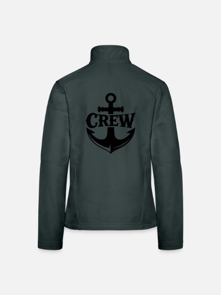Anker Crew - Frauen Softshelljacke - Rot - Hinten