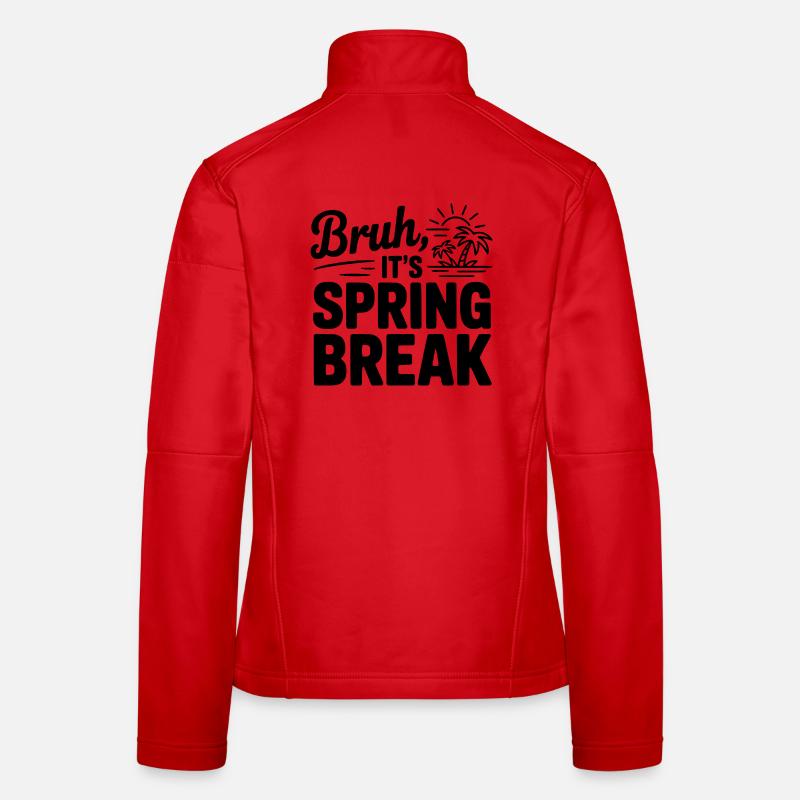 Mec, c’est les vacances de printemps Veste en tissu softshell Femme
