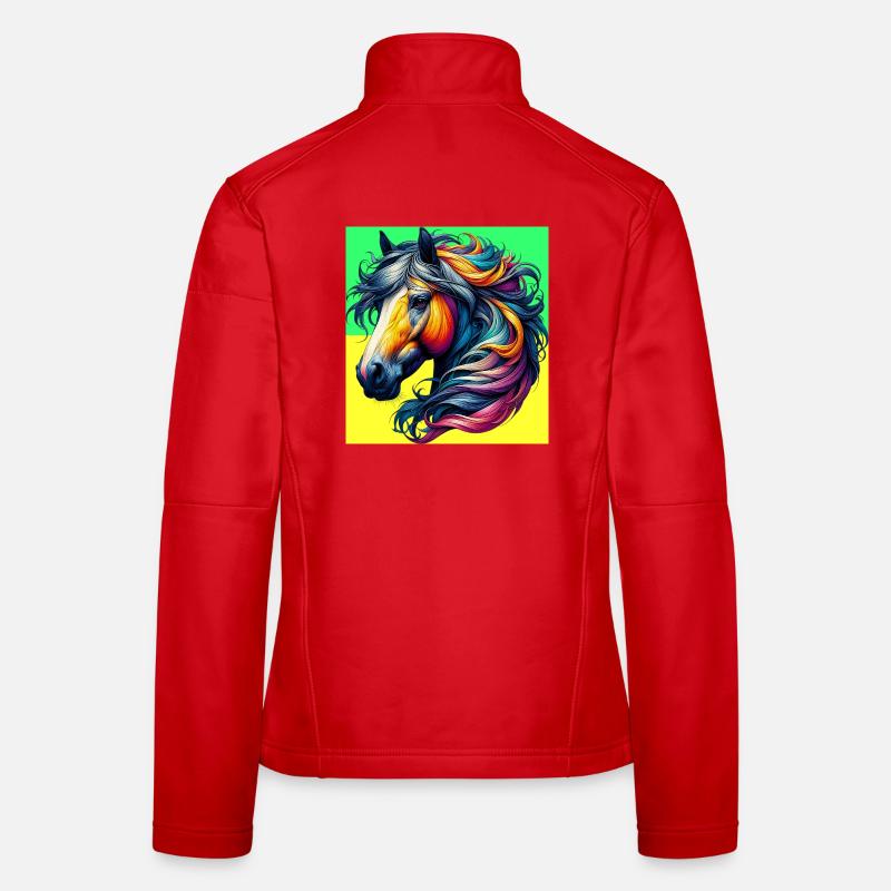 Pferd Frauen Softshelljacke