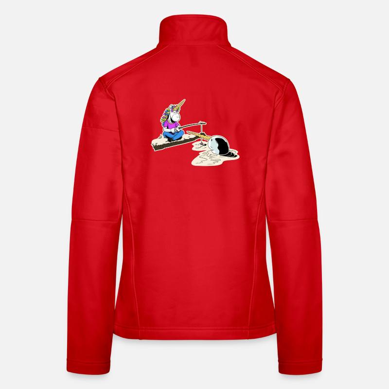 Einhorn und Narwal Frauen Softshelljacke