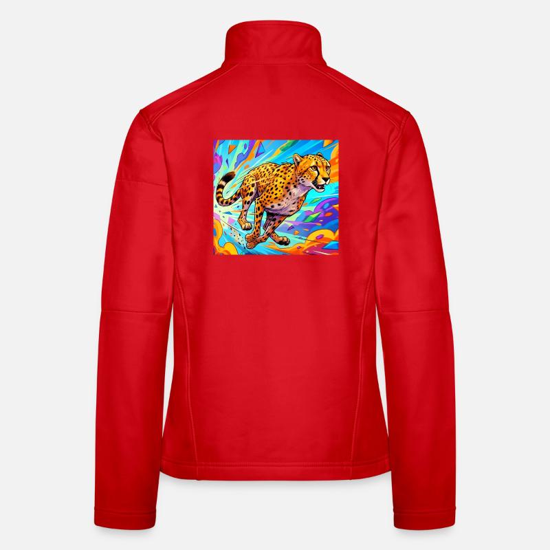 guépard Veste en tissu softshell Femme