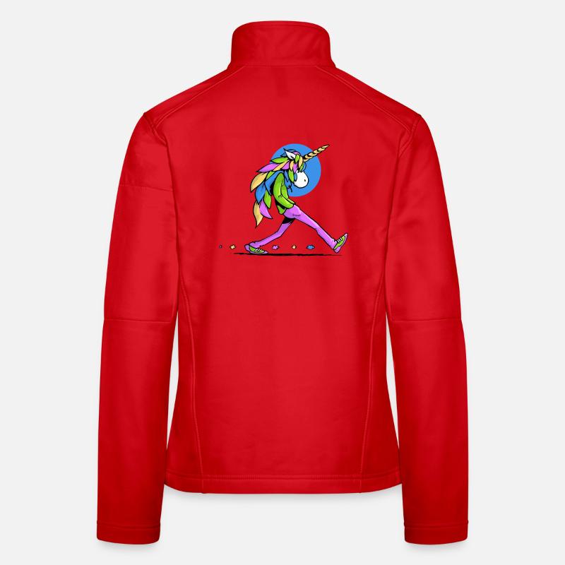 Wandelndes Einhorn Frauen Softshelljacke