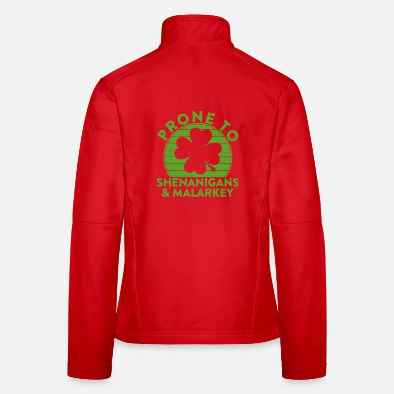 Shenanigans & Malarkey Shamrock Tee Women's Softshell Jacket