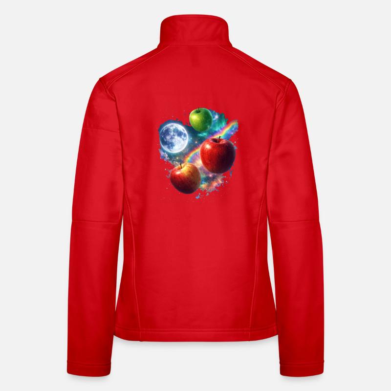 Kosmische Apfelwelten Frauen Softshelljacke