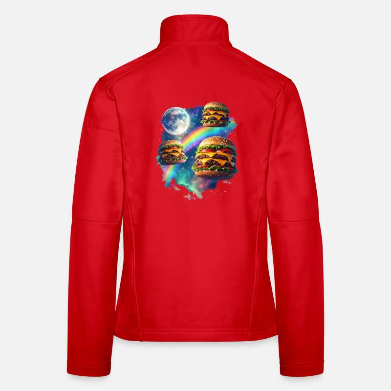 Explosion du Burger Galactique Veste en tissu softshell Femme
