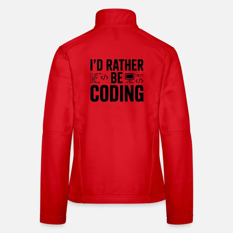 Je préfère coder Veste en tissu softshell Femme