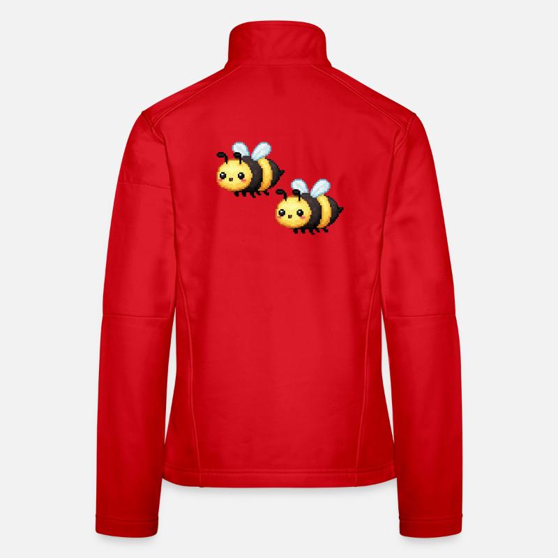 Pixel Bees Duo Women's Softshell Jacket