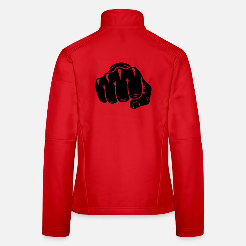 Karate-Faust – Schlagangriff Frauen Softshelljacke