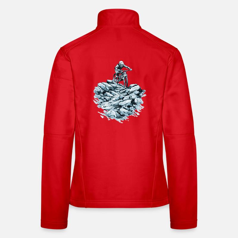 Descente VTT - Conception d’action VTT Veste en tissu softshell Femme