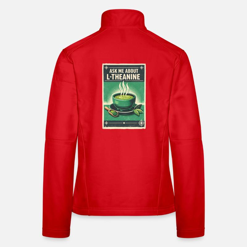 Demande-moi pour L-Théanine | Matcha Nerd Veste en tissu softshell Femme
