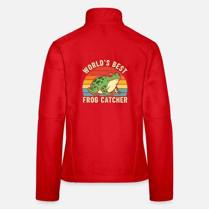 World's Best Frog Catcher Women's Softshell Jacket