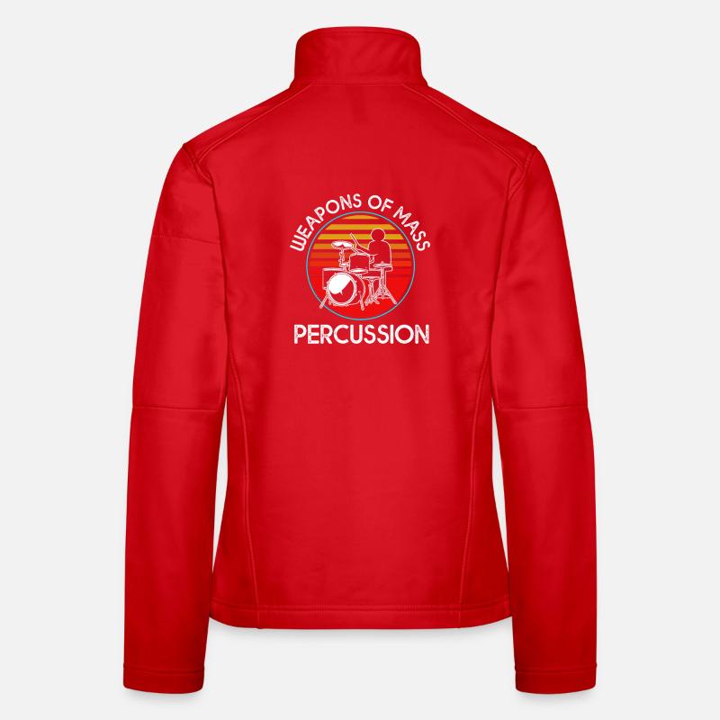 Drummer Drumsticks Drums Women's Softshell Jacket