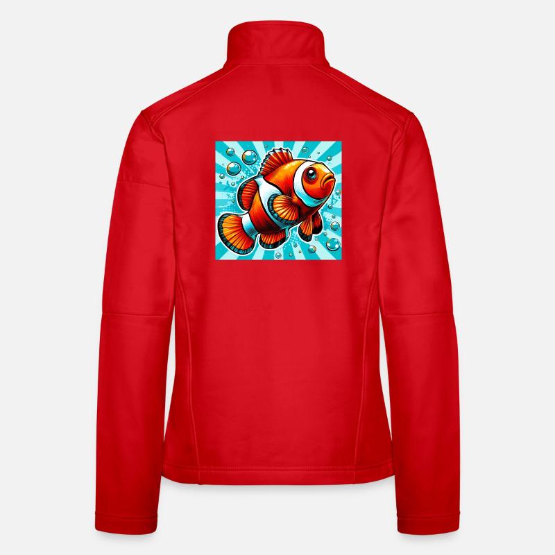 Clownfisch Frauen Softshelljacke