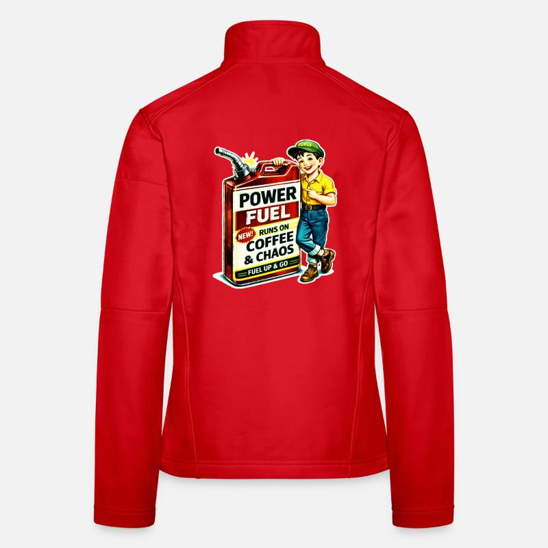 Carburant de puissance Veste en tissu softshell Femme