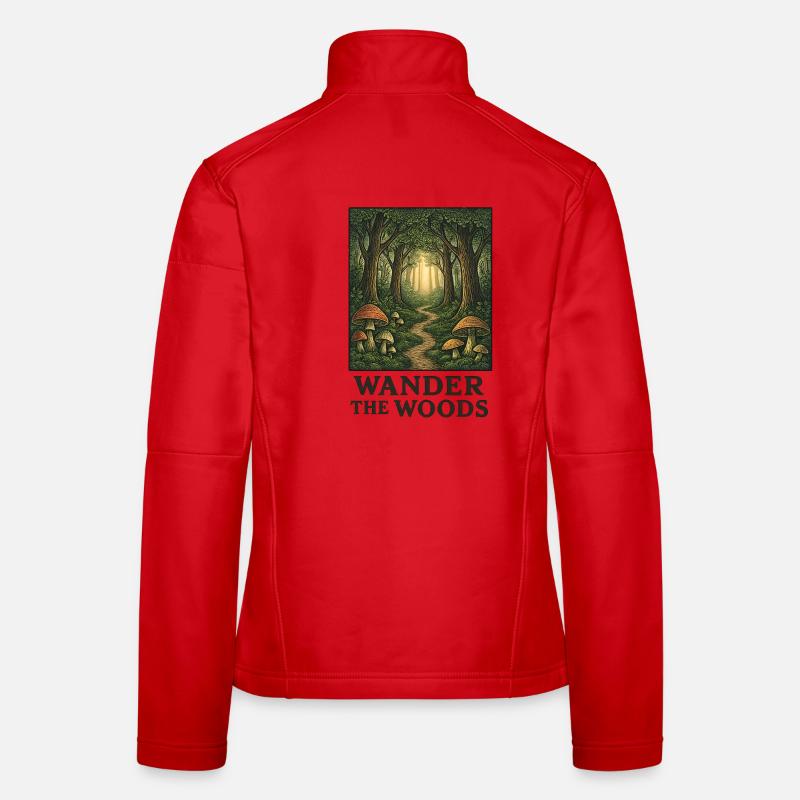 Waldpfad der Wanderer Frauen Softshelljacke